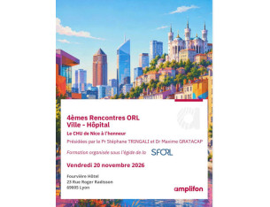  4èmes Rencontres ORL Ville - Hôpital
