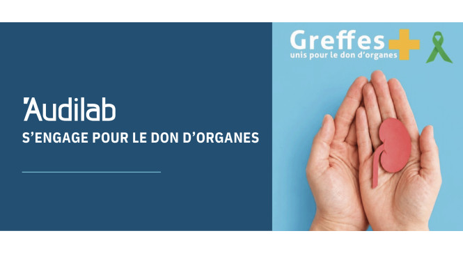   Accueil du centre Audilab s'engage pour le don d'organes 
